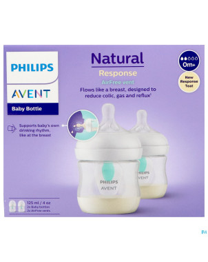 Philips avent natural 3.0 airfree biberon 2x125ml
