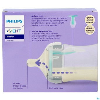 Philips avent natural 3.0 airfree biberon 2x125ml