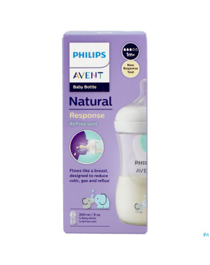 Philips avent natural 3.0 airfree bib.eleph.260ml