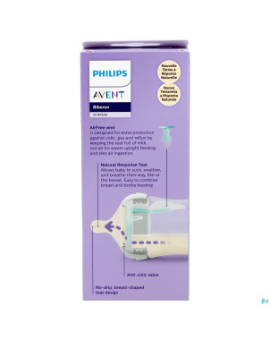 Philips avent natural 3.0 airfree bib.ours   260ml