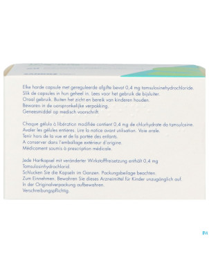 Tamsulosine sandoz 0,4mg lib.modif.    caps 90 pip