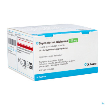Sapropterin dipharma 100mg pdr sol buv. sach 30