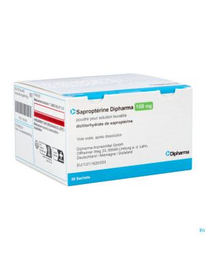 Sapropterin dipharma 100mg pdr sol buv. sach 30