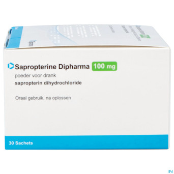Sapropterin dipharma 100mg pdr sol buv. sach 30