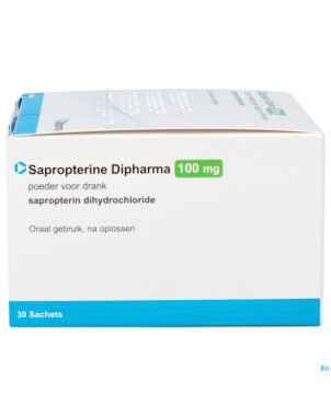 Sapropterin dipharma 100mg pdr sol buv. sach 30