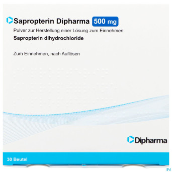 Sapropterin dipharma 500mg pdr sol buv. sach 30