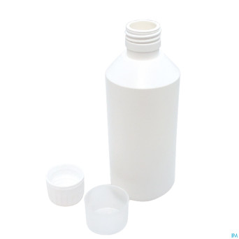 Flacon plast hdpe + caps bl 250ml    24