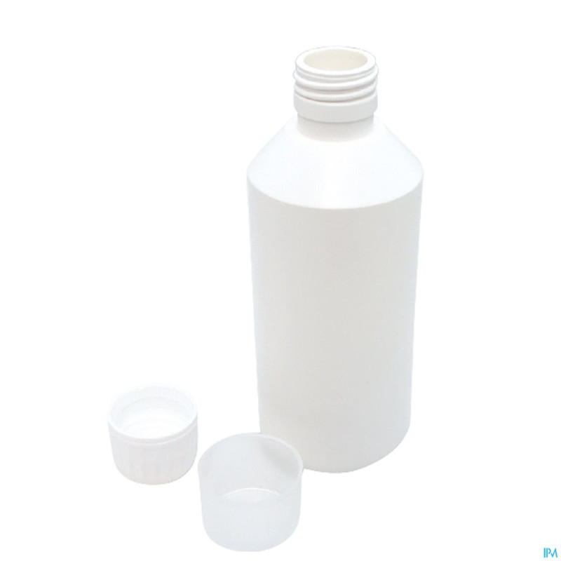 Flacon plast hdpe + caps bl 250ml    24