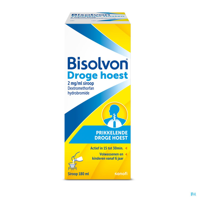 Bisolvon toux seche 2mg/ml sirop 180ml
