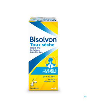 Bisolvon toux seche 2mg/ml sirop 180ml