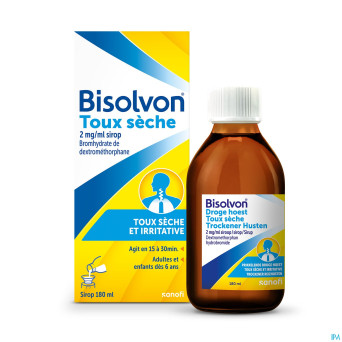 Bisolvon toux seche 2mg/ml sirop 180ml