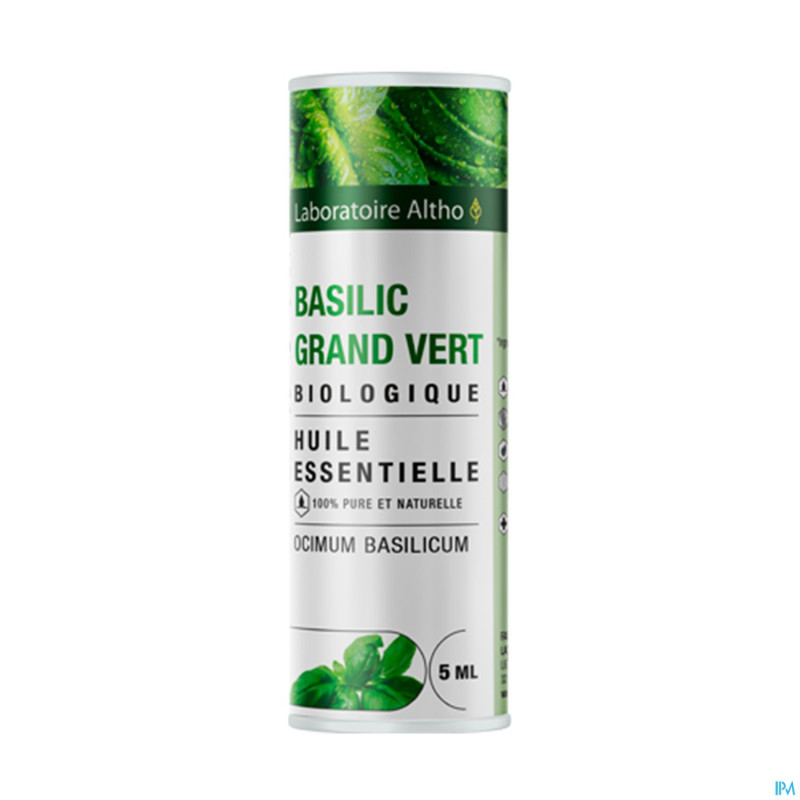 Altho huile ess. bio basilic grand vert    5ml