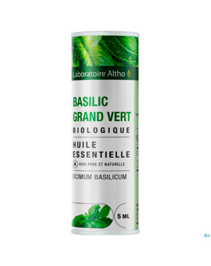 Altho huile ess. bio basilic grand vert    5ml