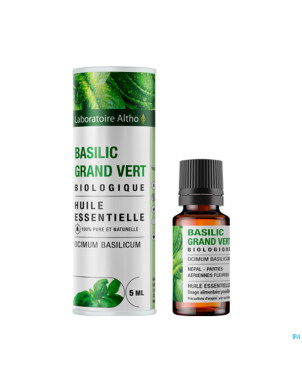 Altho huile ess. bio basilic grand vert    5ml