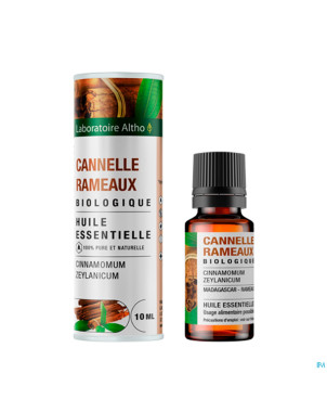 Altho huile ess. bio cannelle rameaux    10ml
