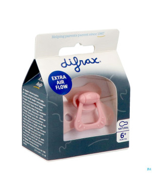 Difrax sucette natural 6m+ spec. edition pink opal