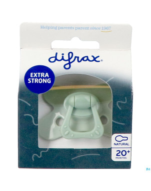 Difrax sucette natural 20m+ special edition green