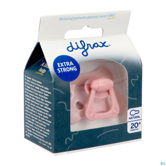 Difrax sucette natural 20m+ spec.edition pink opal