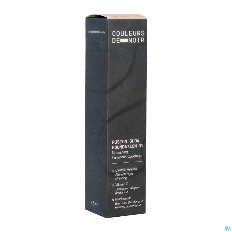 Couleurs de noir fus.glow fdt 01 c. rose 30ml