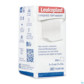 Leukoplast compress n/woven n/st. 5cmx5cm    100