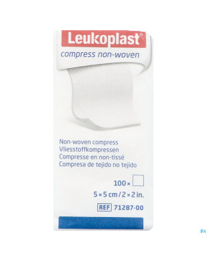 Leukoplast compress n/woven n/st. 5cmx5cm    100