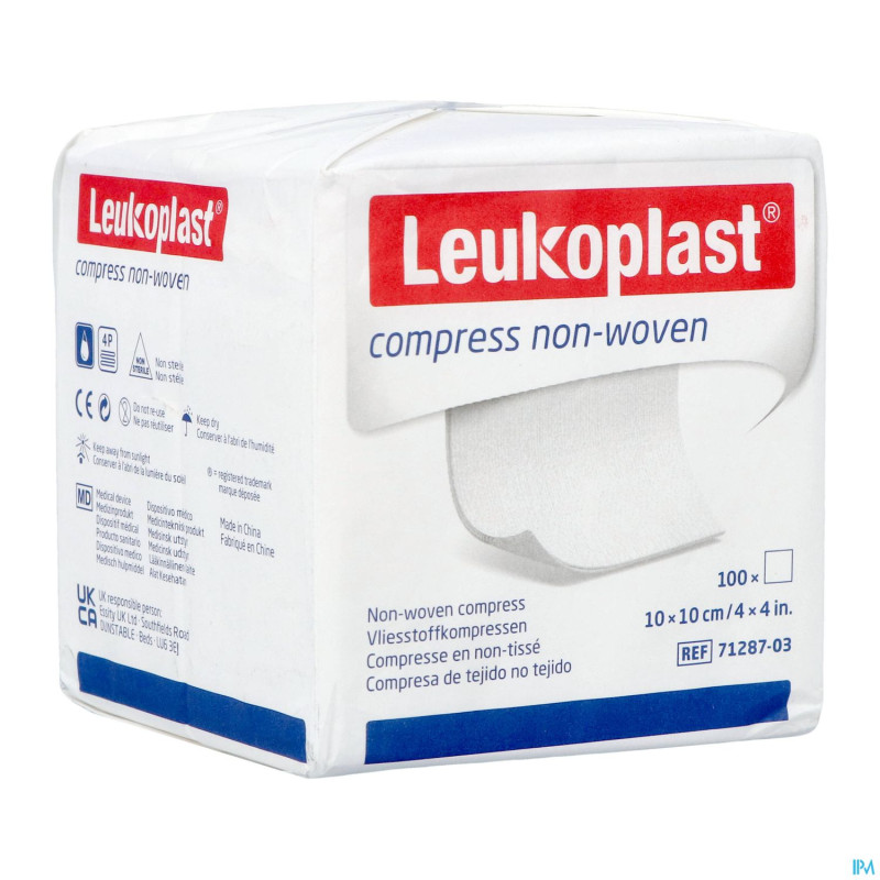 Leukoplast compress n/woven n/st. 10cmx10cm    100