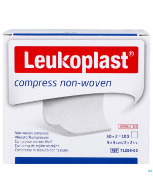 Leukoplast compress n/woven st. 5cmx5cm    50x2