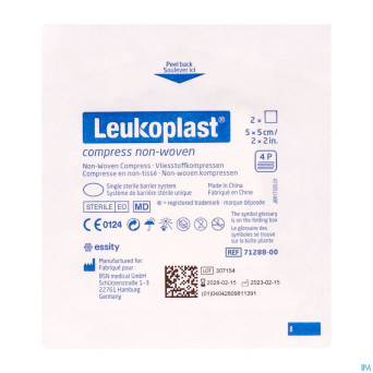 Leukoplast compress n/woven st. 5cmx5cm    50x2