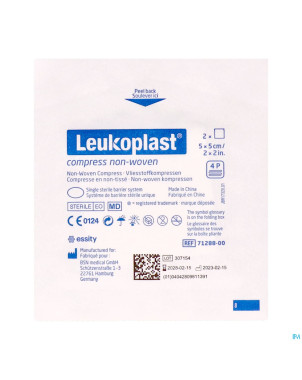 Leukoplast compress n/woven st. 5cmx5cm    50x2