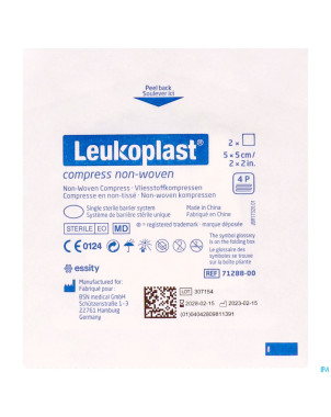 Leukoplast compress n/woven st. 5cmx5cm    50x2