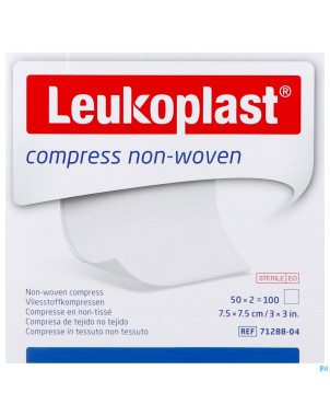 Leukoplast compress n/woven st. 7,5cmx7,5cm   50x2