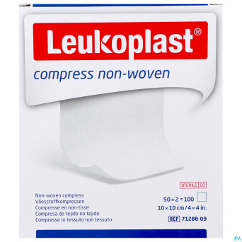 Leukoplast compress n/woven st. 10cmx10cm    50x2