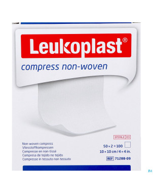 Leukoplast compress n/woven st. 10cmx10cm    50x2
