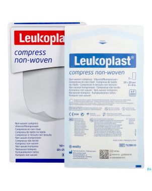 Leukoplast compress n/woven st. 10cmx20cm    50x2