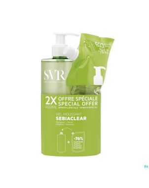 Svr sebiaclear gel 400ml+refill 400ml rempl4656039