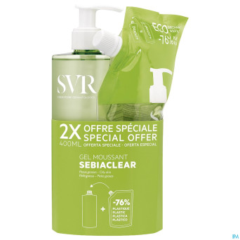 Svr sebiaclear gel 400ml+refill 400ml rempl4656039
