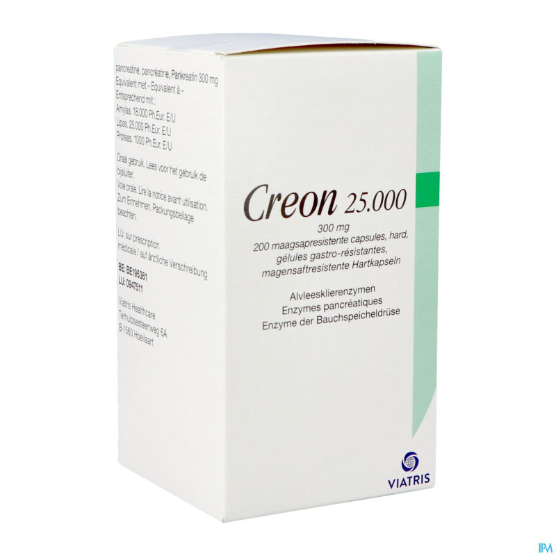 Creon 25000 gastroresist    caps 200 x 300 mg