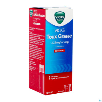 Vicks toux grasse sirop    180ml