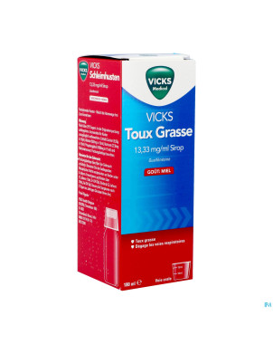 Vicks toux grasse sirop    180ml