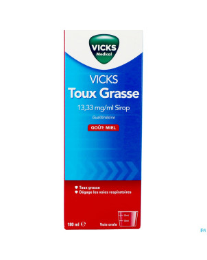 Vicks toux grasse sirop    180ml