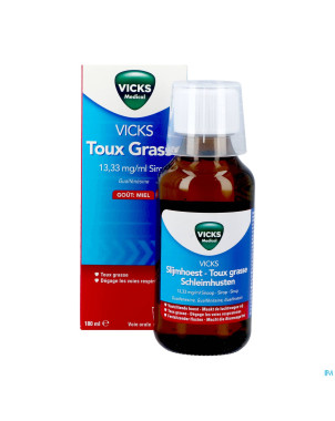 Vicks toux grasse sirop    180ml