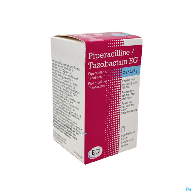 Piperacilline tazobact. eurogenerics 2g/0,25g fl 1