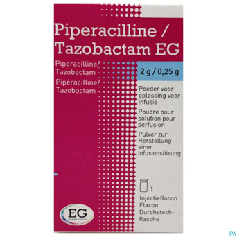 Piperacilline tazobact. eurogenerics 2g/0,25g fl 1