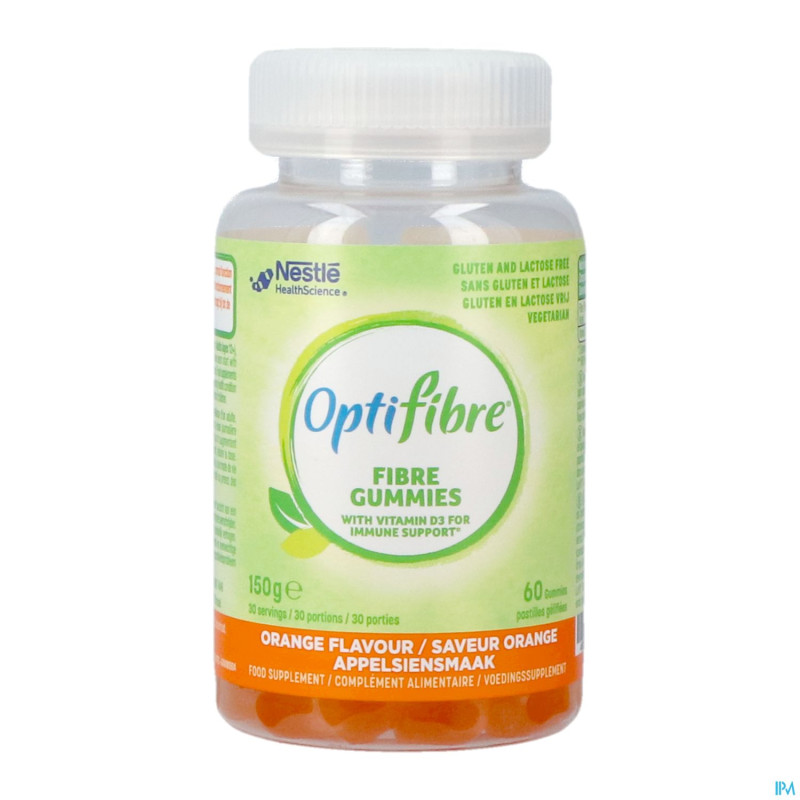 Nestle optifibre fibre orange    gommes 60