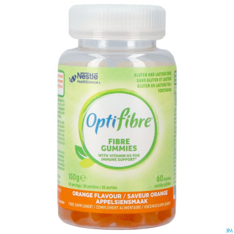 Nestle optifibre fibre orange    gommes 60