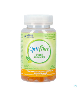 Nestle optifibre fibre peche    gommes 60