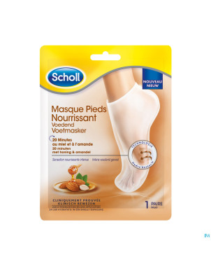 Scholl masque pieds miel&amande    30g