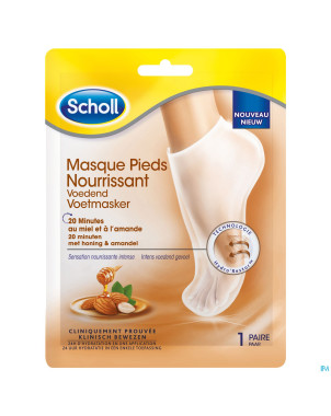 Scholl masque pieds miel&amande    30g