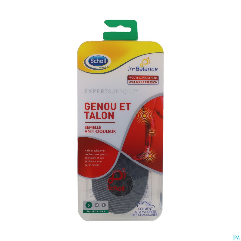 Scholl semelles a/douleur genou&talon s    1 paire