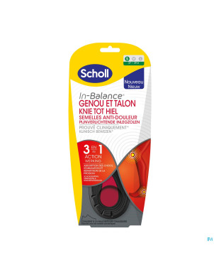 Scholl semelles a/douleur genou&talon s    1 paire